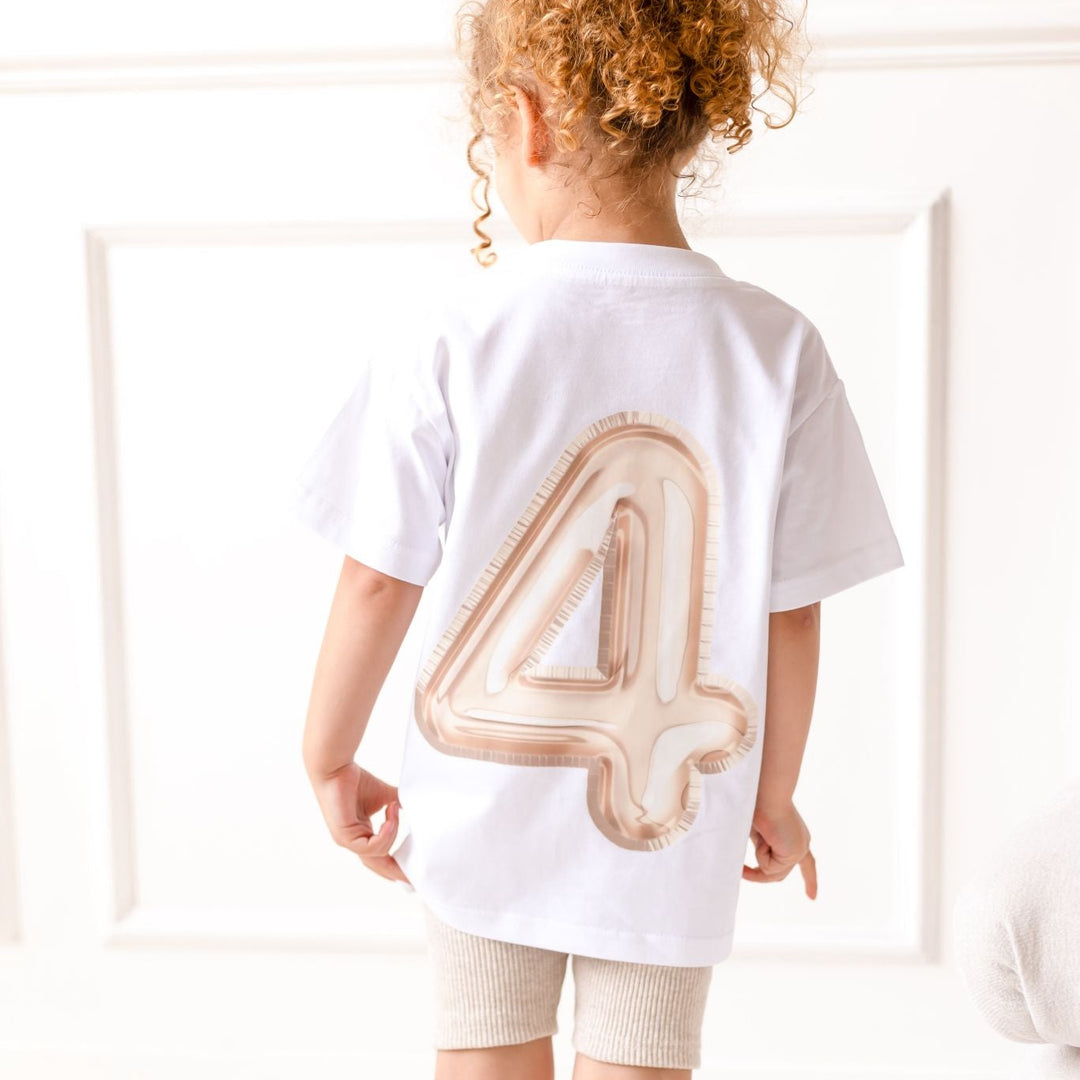 Balloon Birthday Tshirt Neutral - Print
