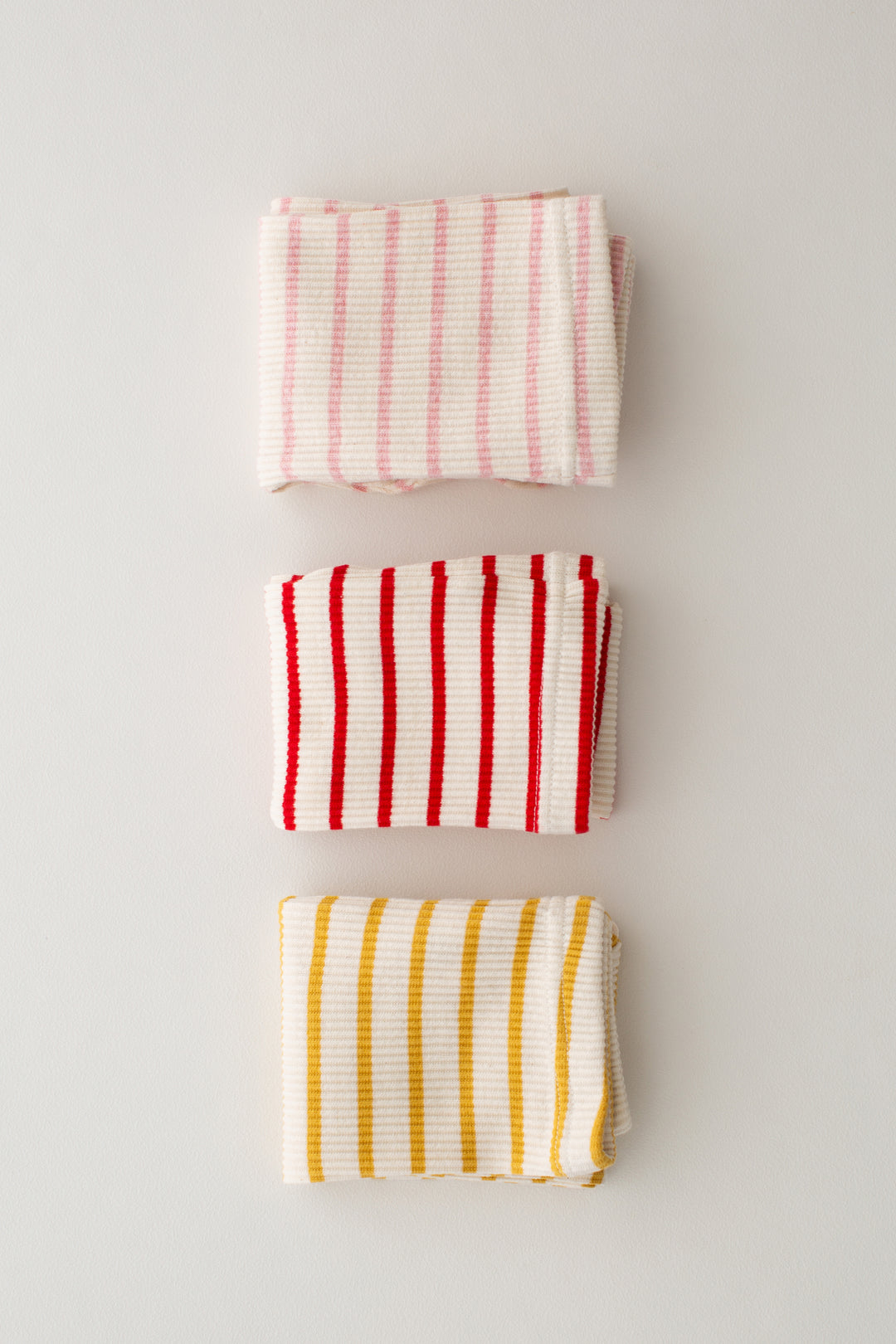 Red striped Ribbed Leggings