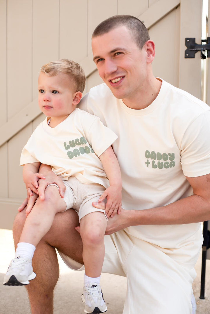 Matching Vanilla Adult Team Tshirt - Bubble Print