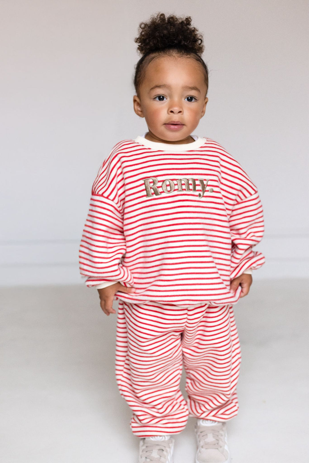 FLEECE Oversized Name Stripe Tracksuit - Embroidered