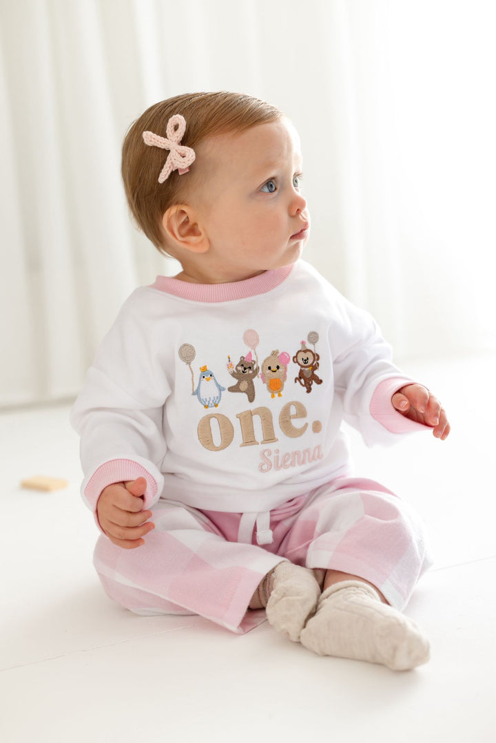 New Checked Birthday PJ Set