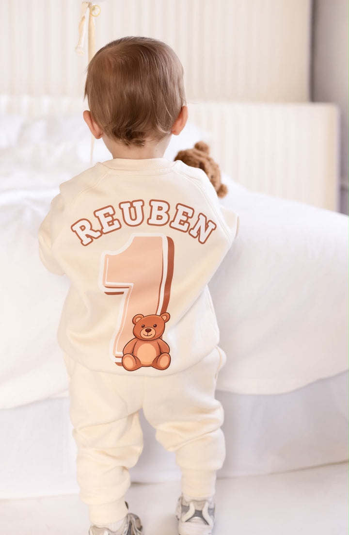 Teddy Theme Birthday Tracksuit - Print