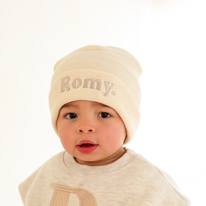 Infant Beanie - embroidered