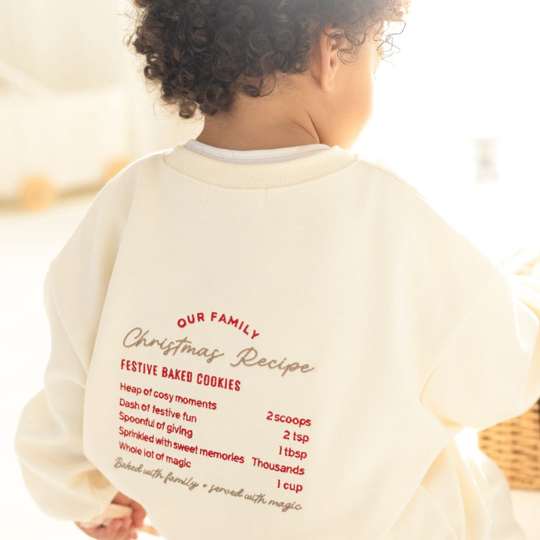 Milk + Cookies Vanilla Sweatshirt - Embroidery