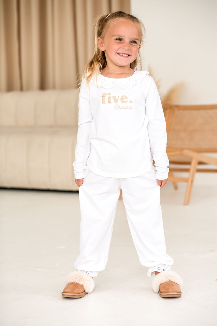 Frill Birthday Classic Lounge Set - Embroidered