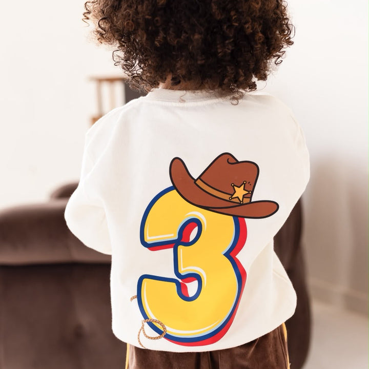 Cowboy/Space Birthday Sweatshirt - Print