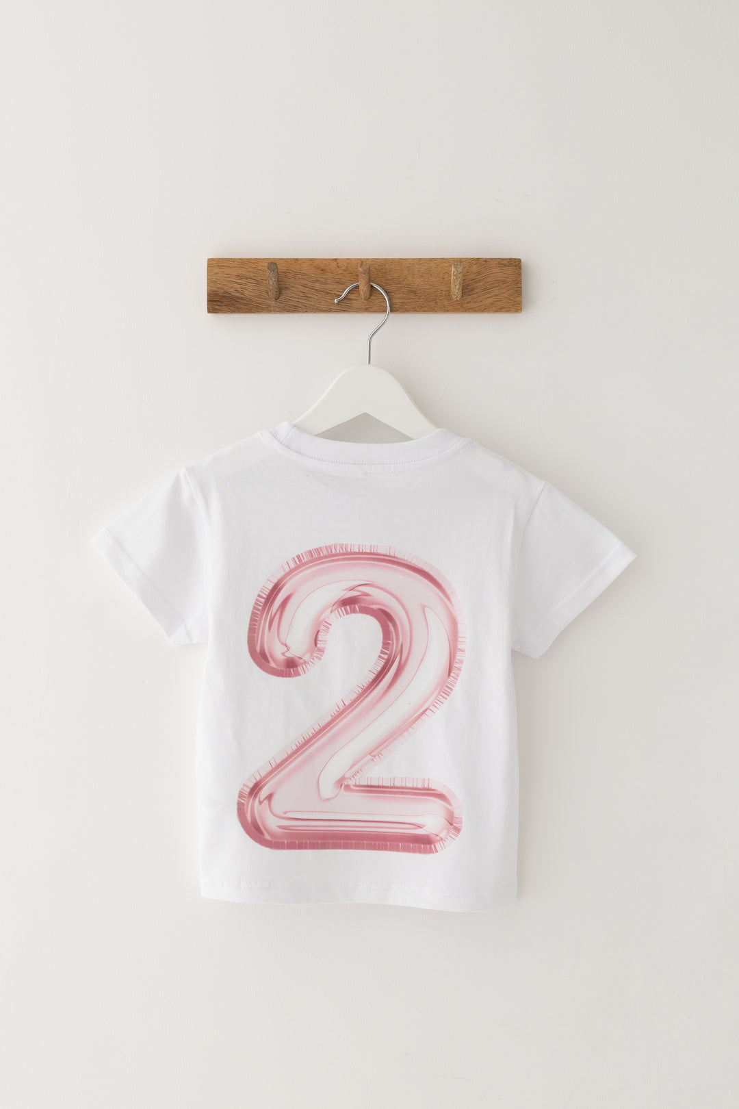 Balloon Birthday Tshirt Blue & Pink - Print