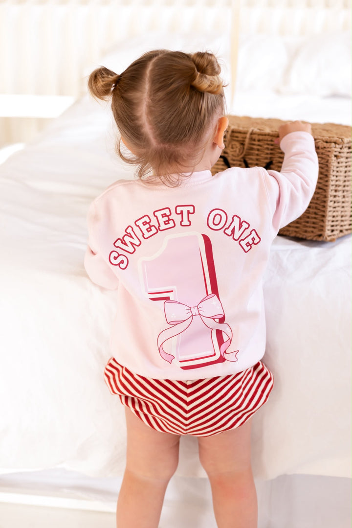 Bow Pink Birthday Sweatshirt - Print