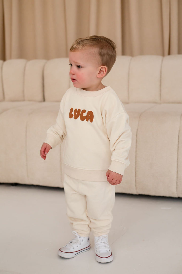 First time flyer Two side sweatshirt - Bubble Print