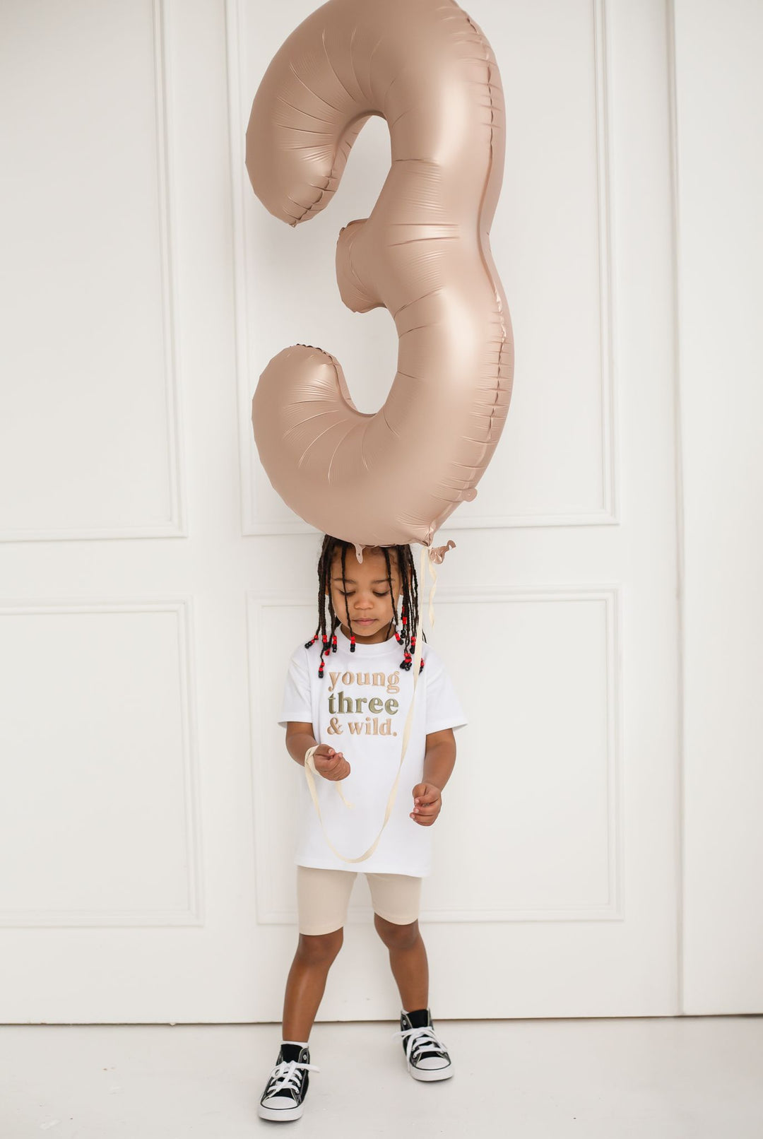 Third Birthday classic Tshirt - Embroidered