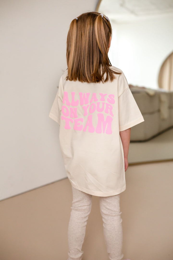 New Style Vanilla Personalise Team Tshirt - Bubble Print