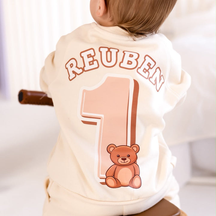 Teddy Theme Birthday Tracksuit - Print