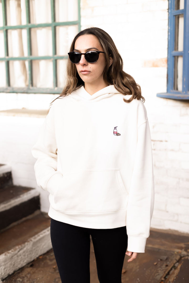 Milk + Cookies Womens Hoodie - Embroidery VANILLA