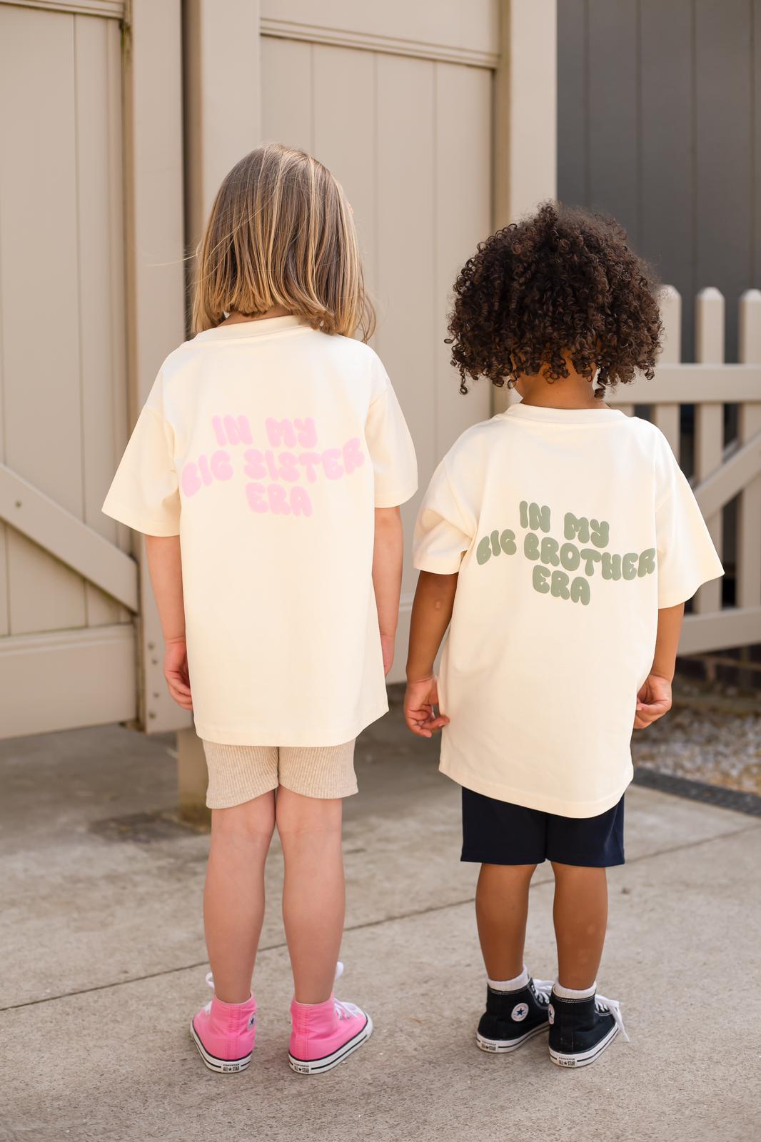 Big sibling era Tshirt - Bubble Print