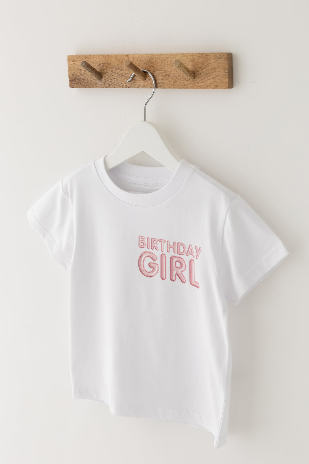 Balloon Birthday Tshirt Blue & Pink - Print