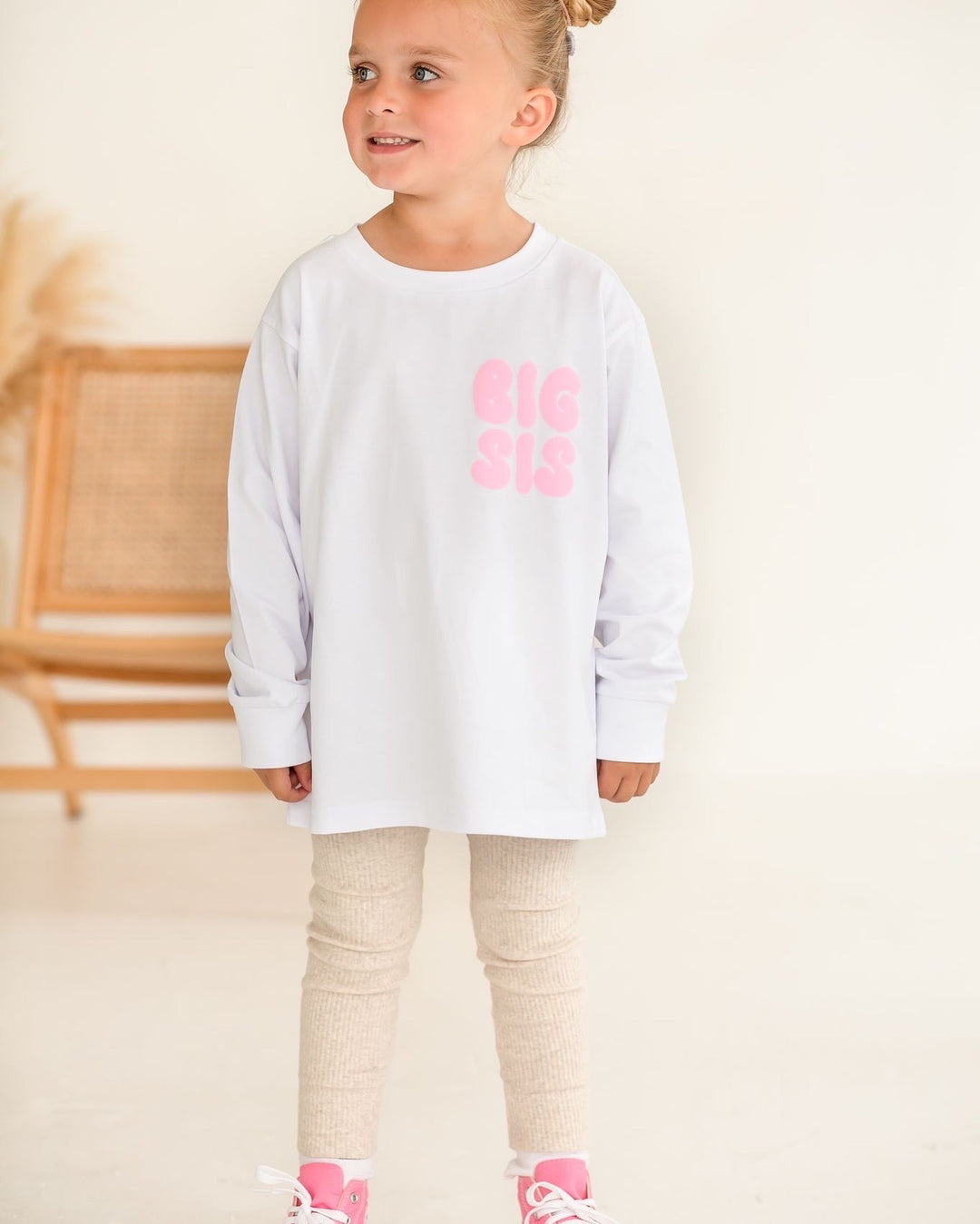 Big sibling era Long Sleeve Tshirt - Bubble Print