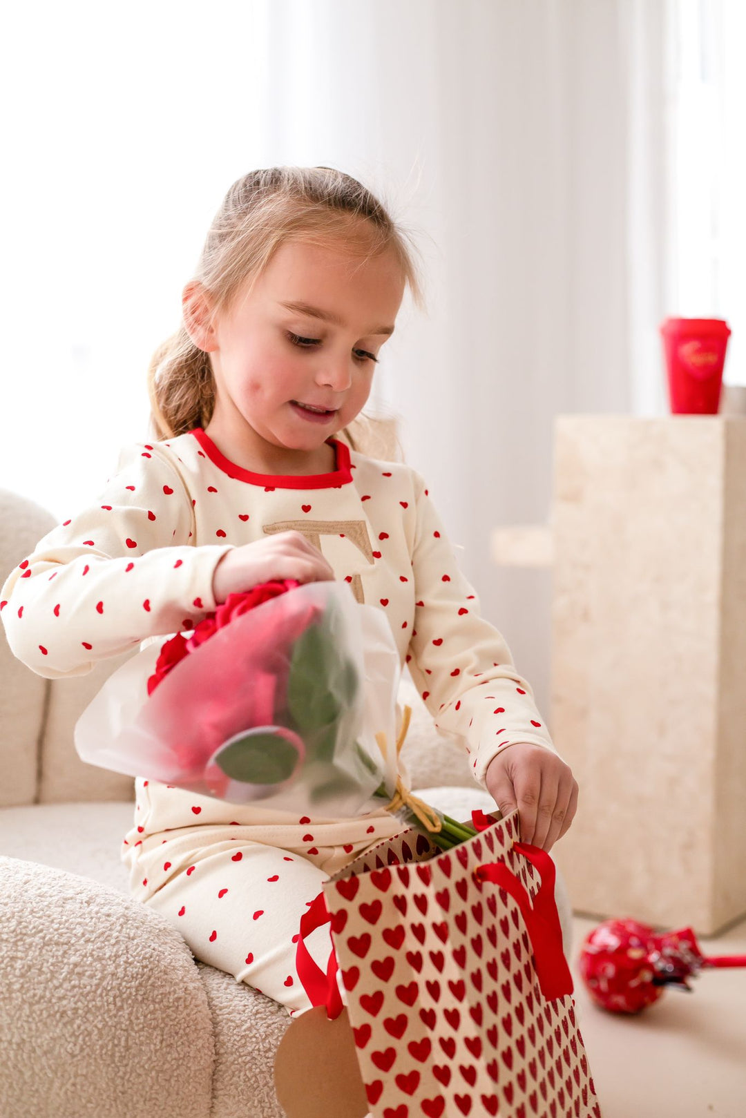 Heart Premium Lounge Set(Initial) - Embroidery