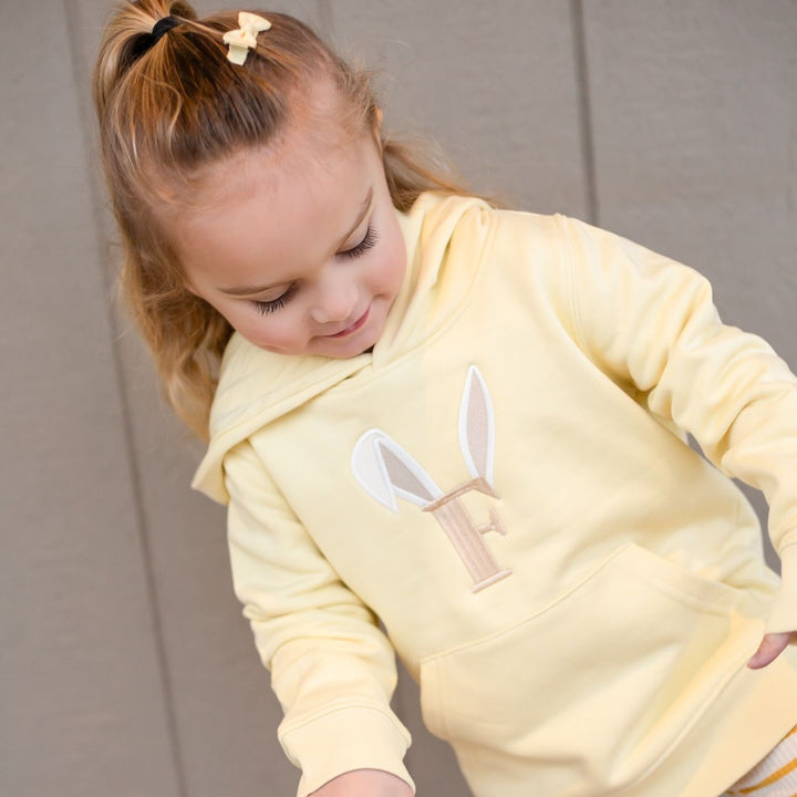 Bunny Signature Initial Hoodie - Embroidered
