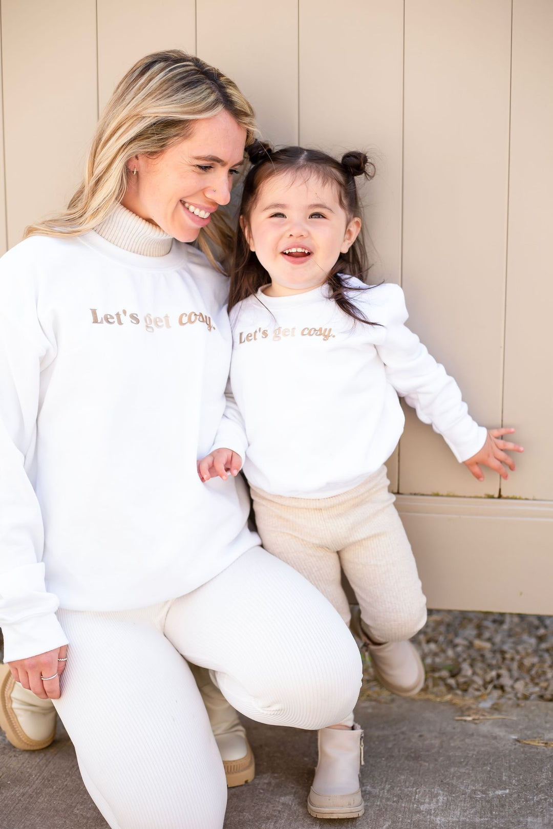 Classic Lets get cosy oversized sweatshirt - Embroidery