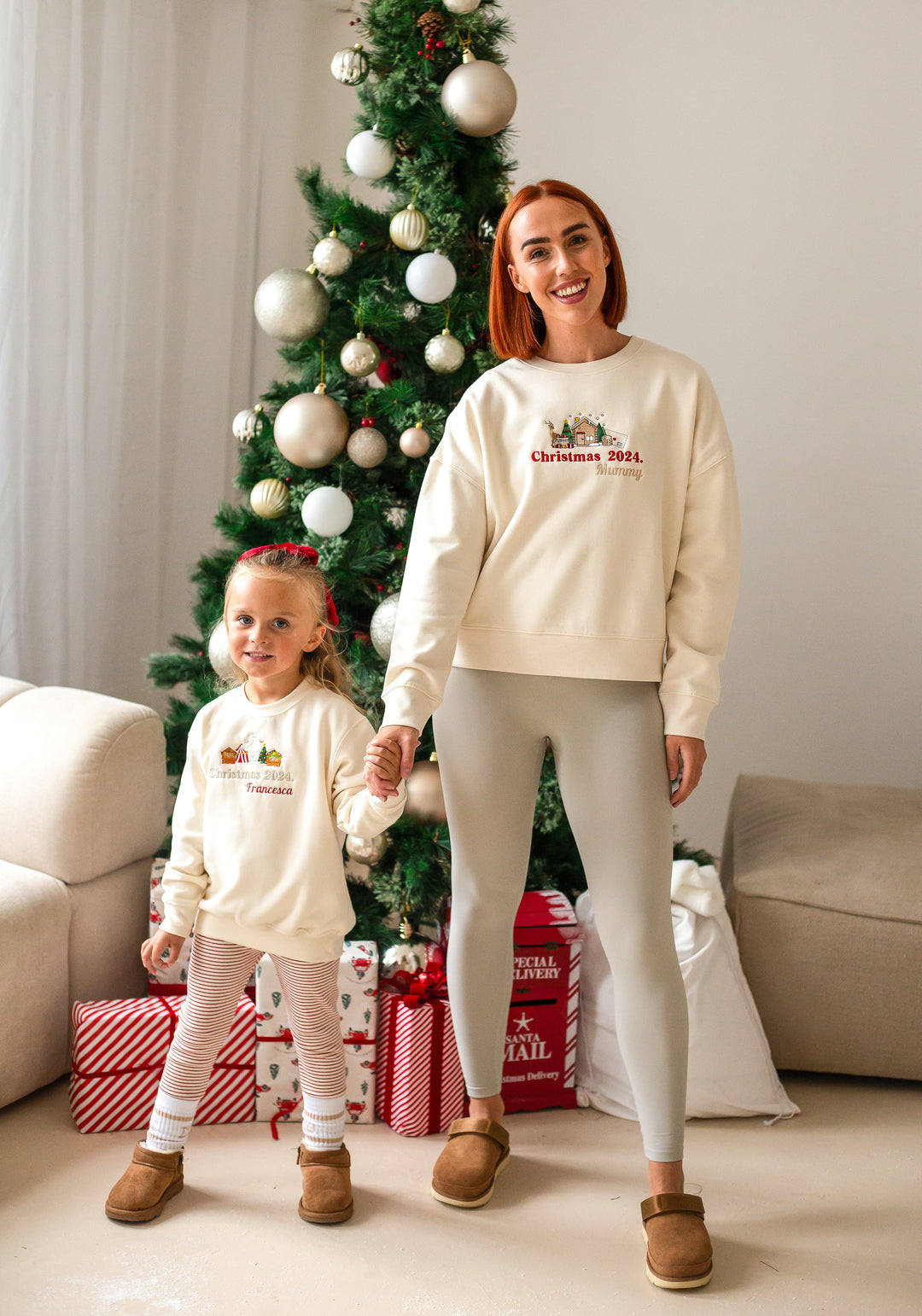 Matching Christmas 2026 Adult Sweatshirt - Embroidered