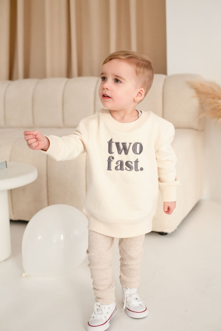 two fast signature sweatshirt - embroidery