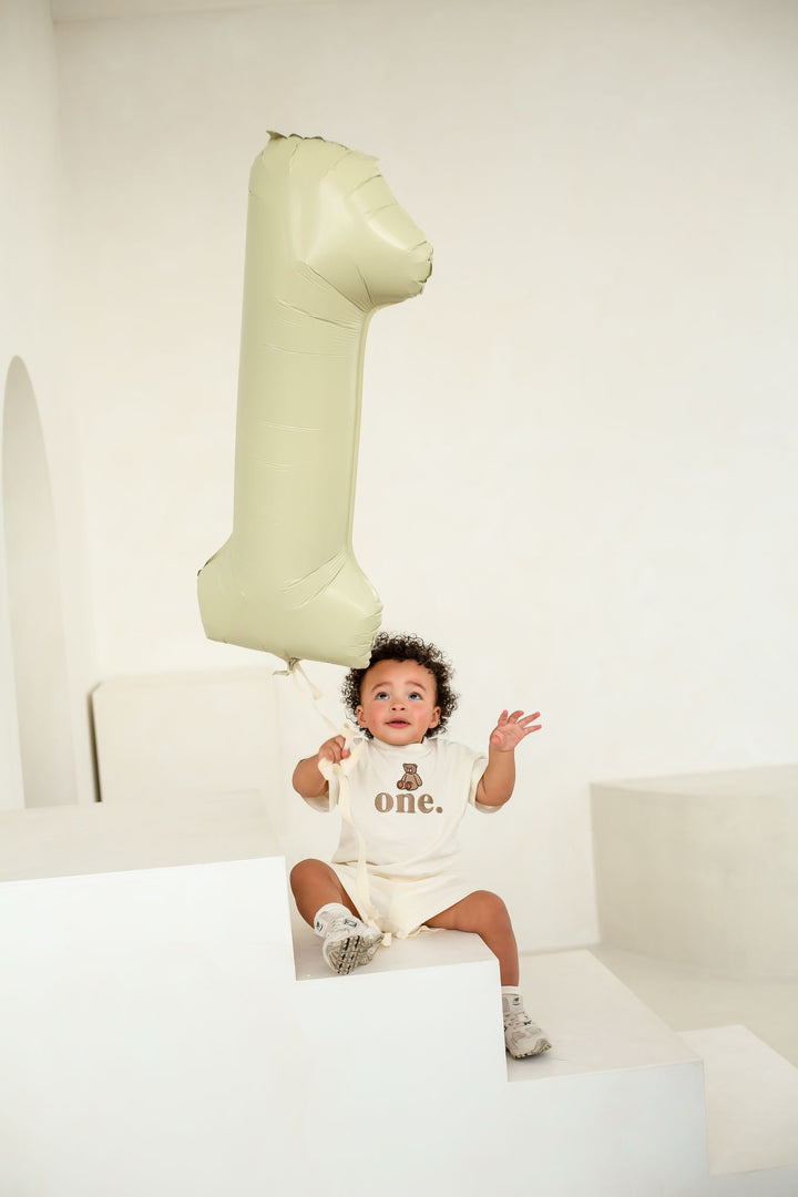 Birthday Bear Indi Elle Short Set - Signature Embroidered