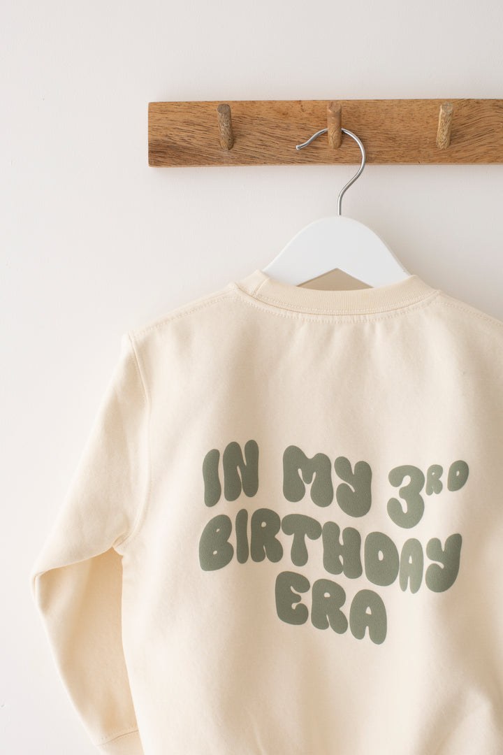 New Birthday Era Sweatshirt - Bubble print