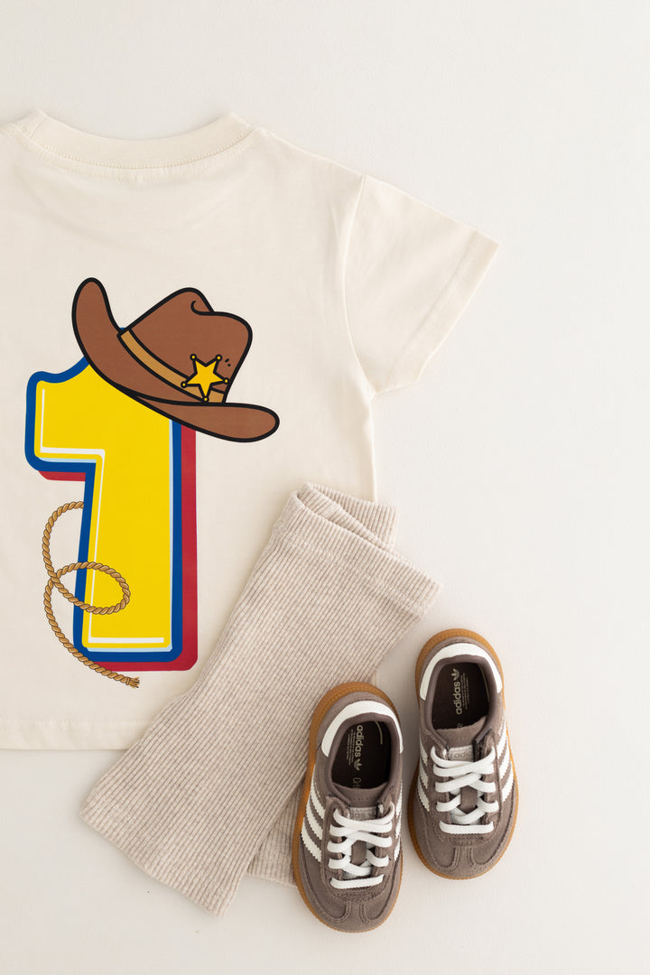Cowboy or Space Inspired Birthday Tshirt - Print