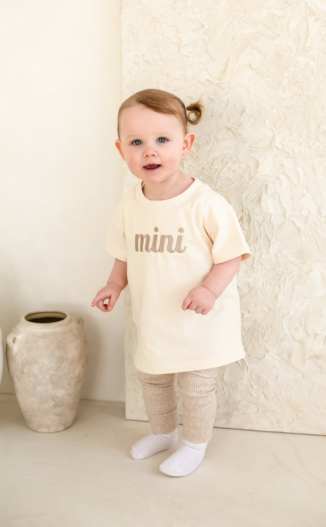 mini Vanilla T-shirt - Embroidered