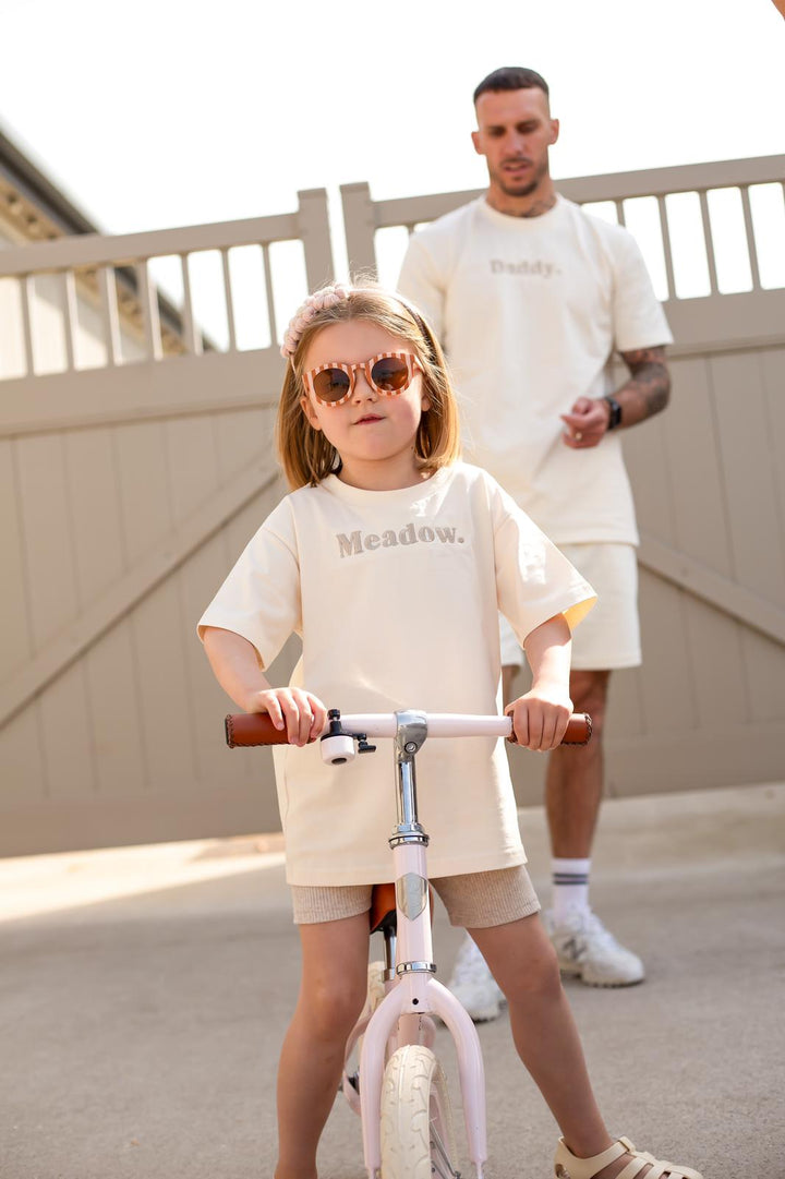 Matching Vanilla Adult  Daddy/Name Tshirt - Embroidered