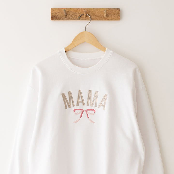 Matching bow oversized sweatshirt - Embroidery