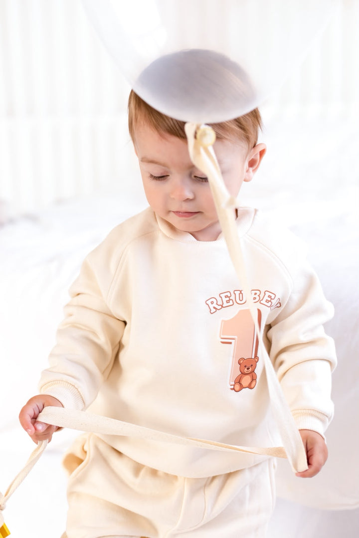 Teddy Theme Birthday Tracksuit - Print