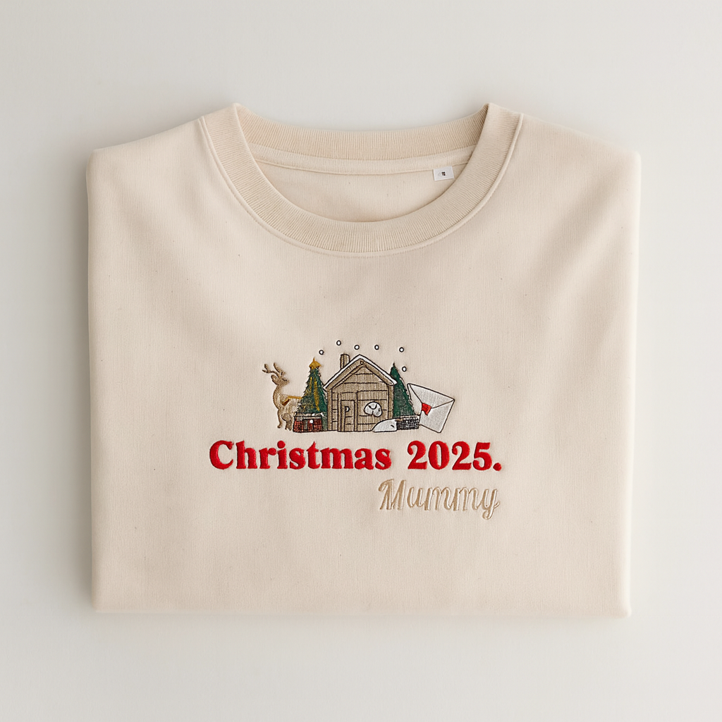 Matching Christmas 2026 Adult Sweatshirt - Embroidered