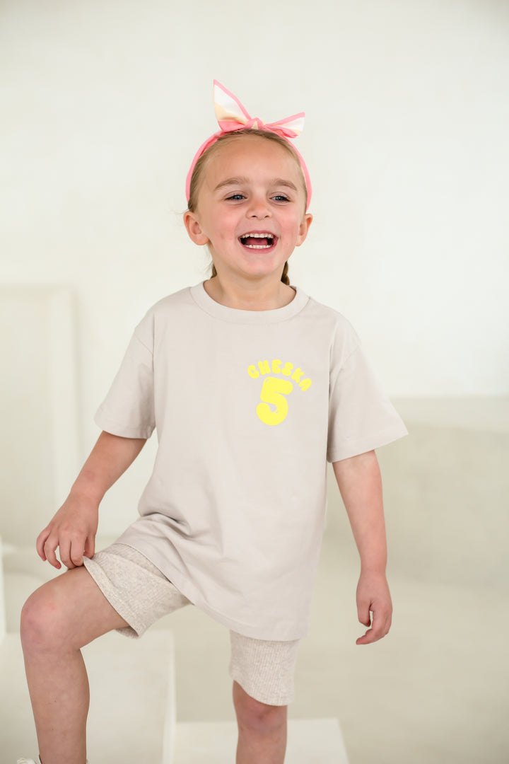 NEXT DAY New Birthday Name Tshirt - Bubble Print