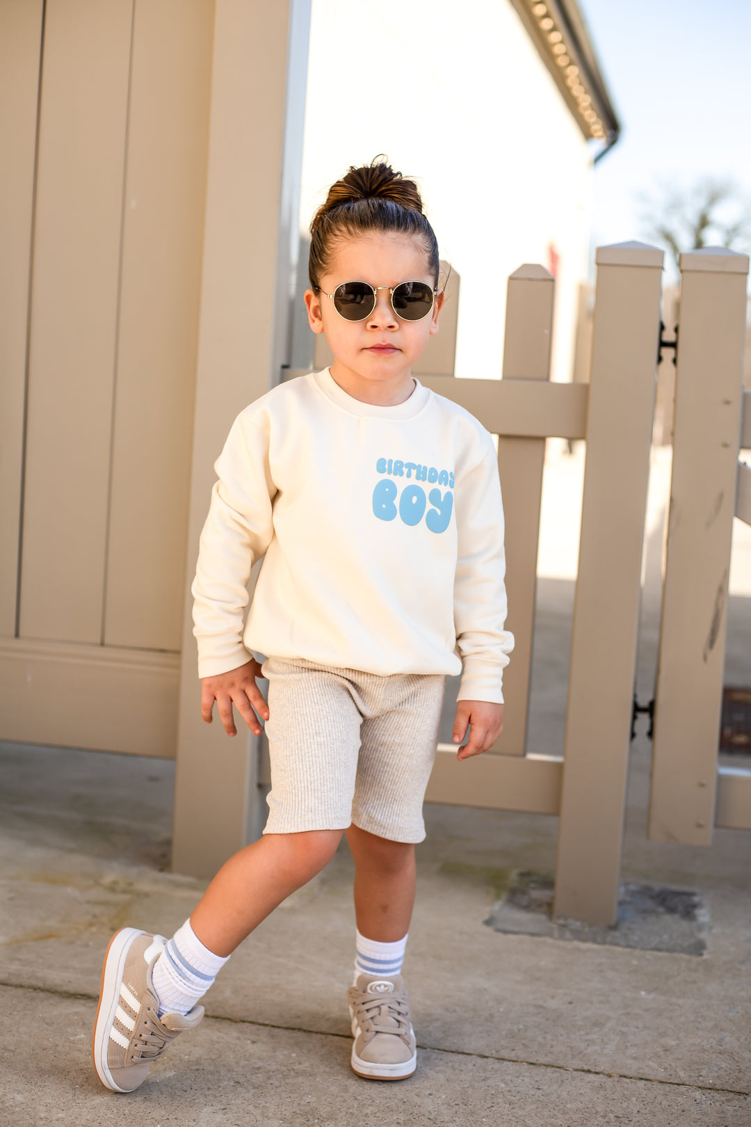 New Birthday Name Sweatshirt - Bubble print