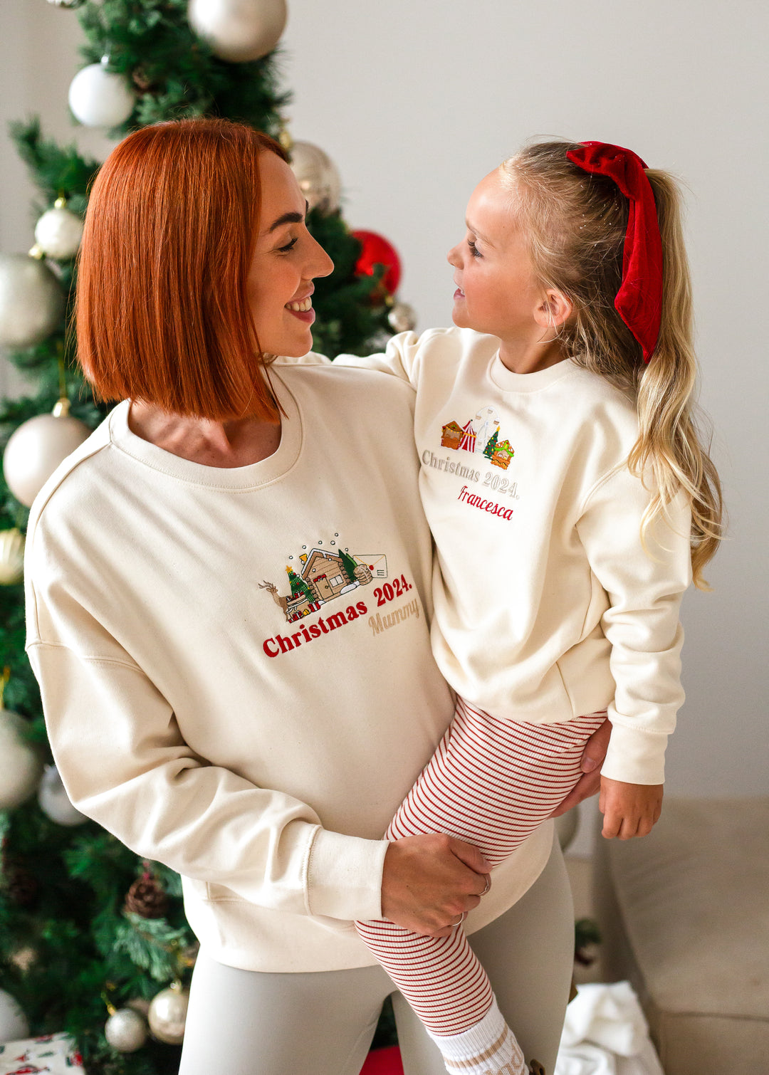 Matching Christmas 2026 Adult Sweatshirt - Embroidered