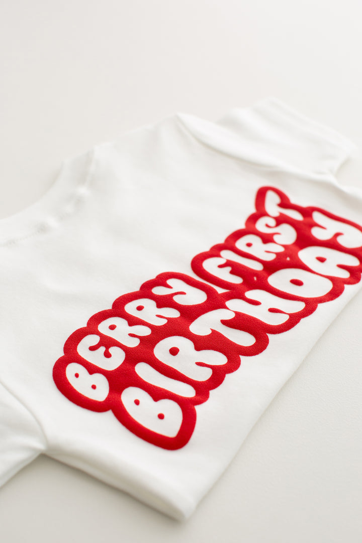 Berry First Bubble Print T-shirt