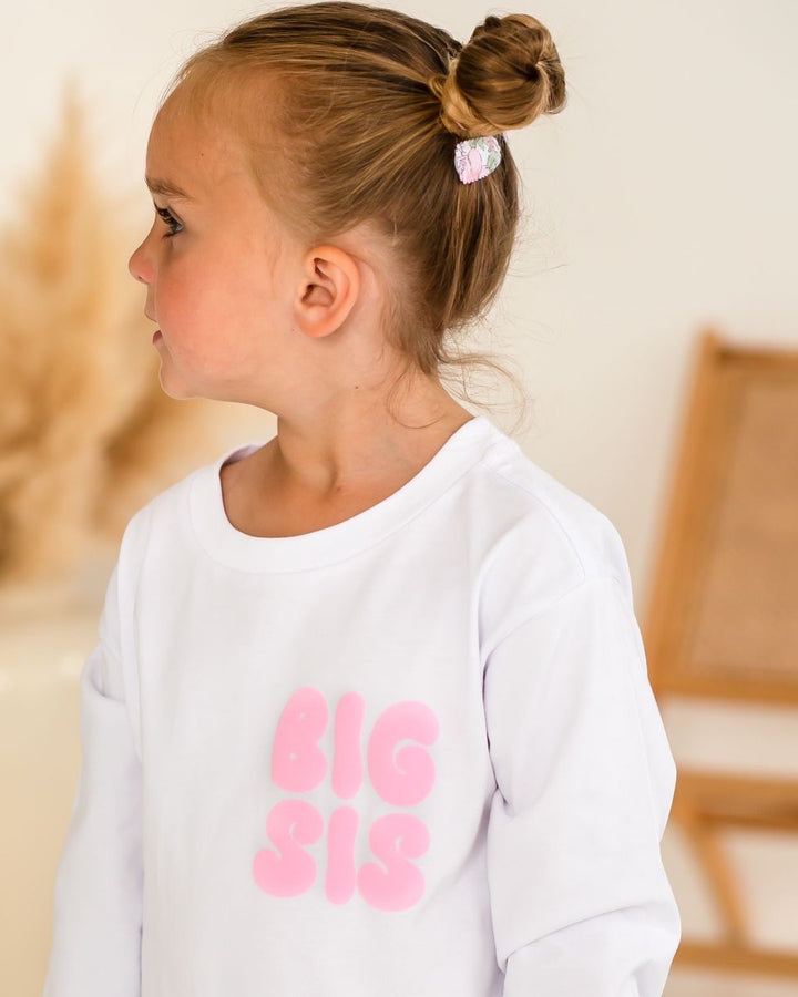 Big sibling era Long Sleeve Tshirt - Bubble Print