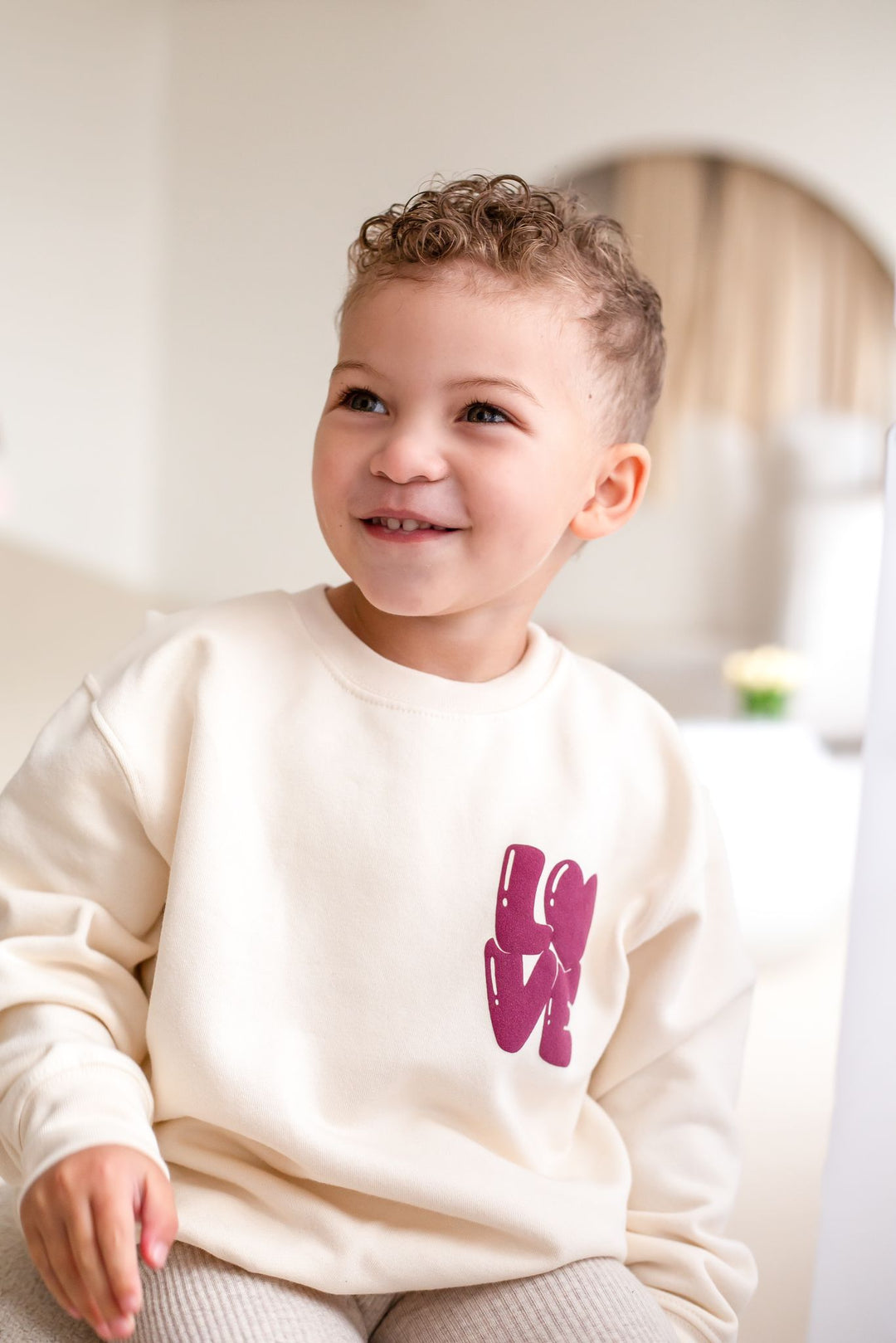 Vanilla Little Valentines Sweatshirt - Bubble print