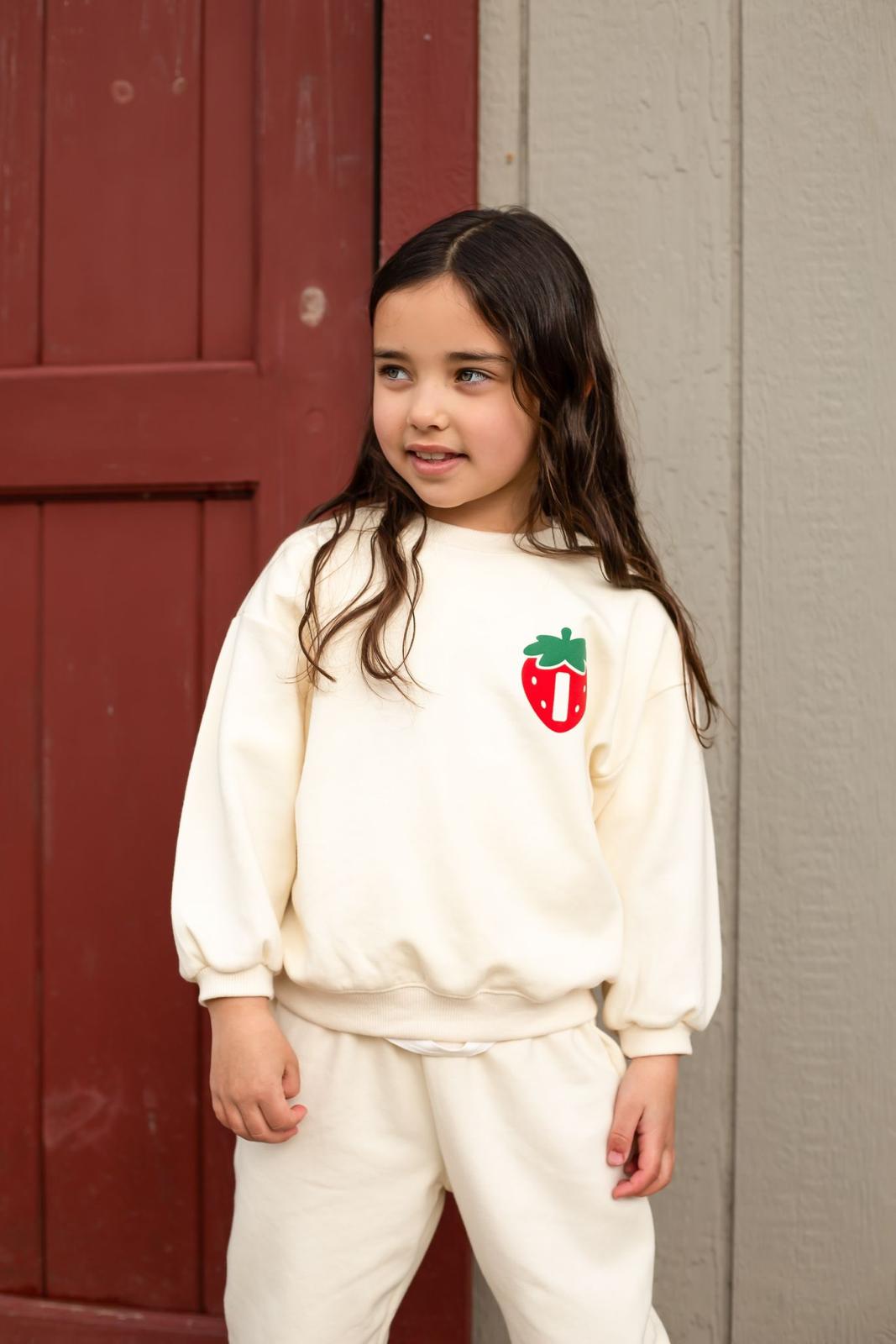 Strawberry Picking Signature Indi Elle Sweatshirt - Print