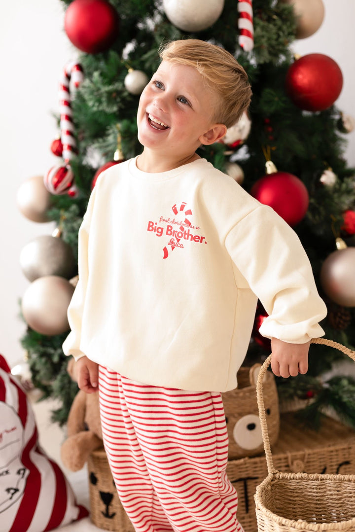 Candy Cane BIG BROTHER Jumper - Print