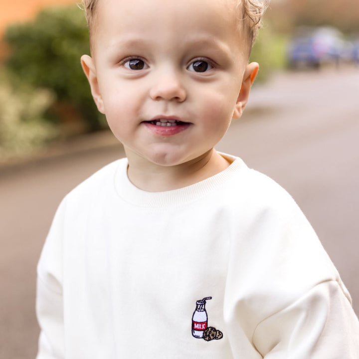 Milk + Cookies Vanilla Sweatshirt - Embroidery