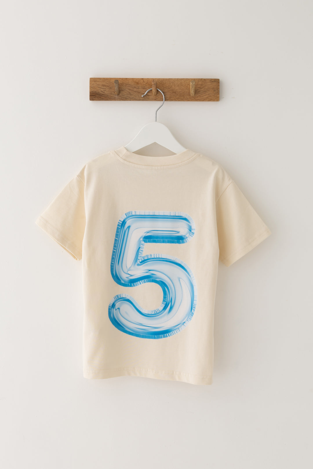 Balloon Birthday Tshirt Blue & Pink - Print