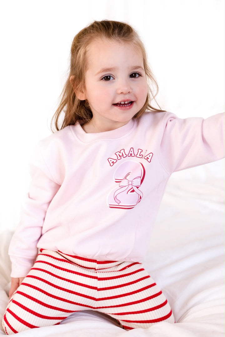 Bow Pink Birthday Sweatshirt - Print