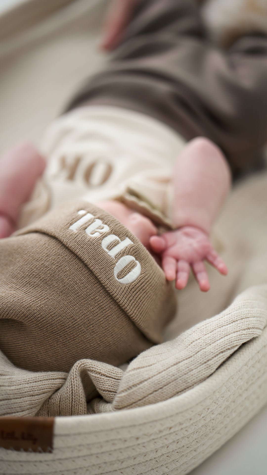 Name Infant Beanie - embroidered