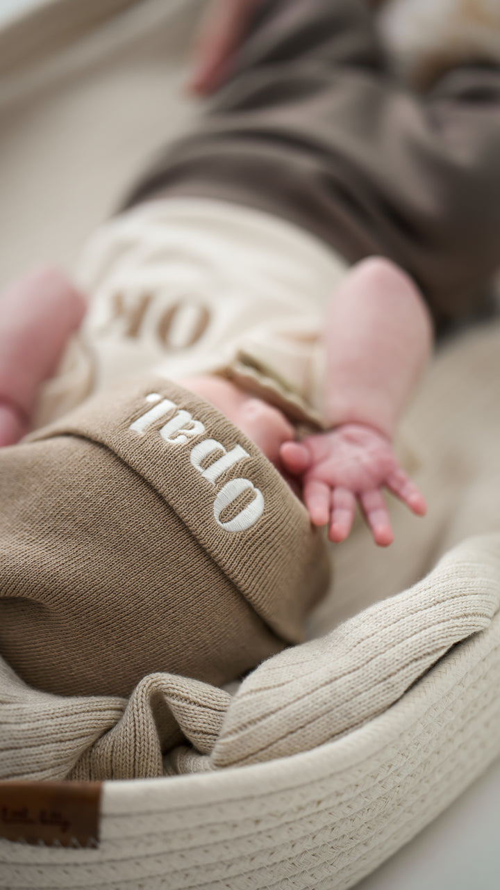 Name Infant Beanie - embroidered