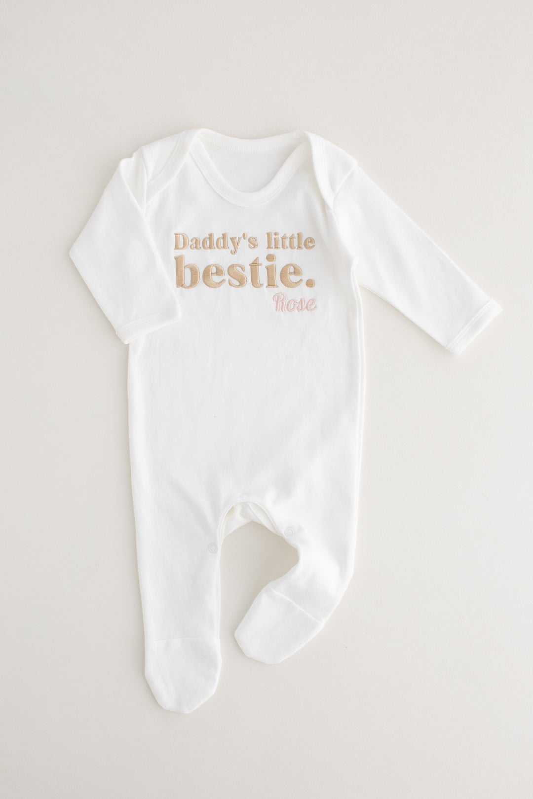 Personalised Little Bestie Romper - Embroidered