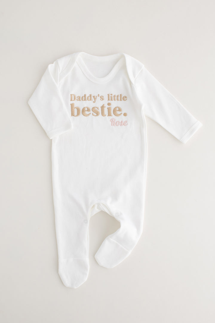 Personalised Little Bestie Romper - Embroidered