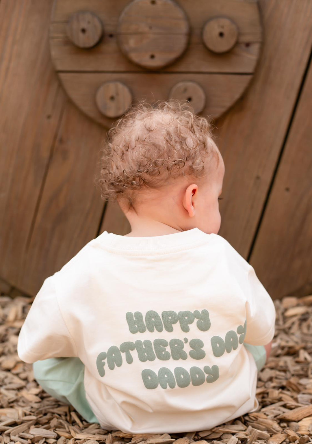 New Style Vanilla Personalise Father's Day Tshirt - Bubble Print