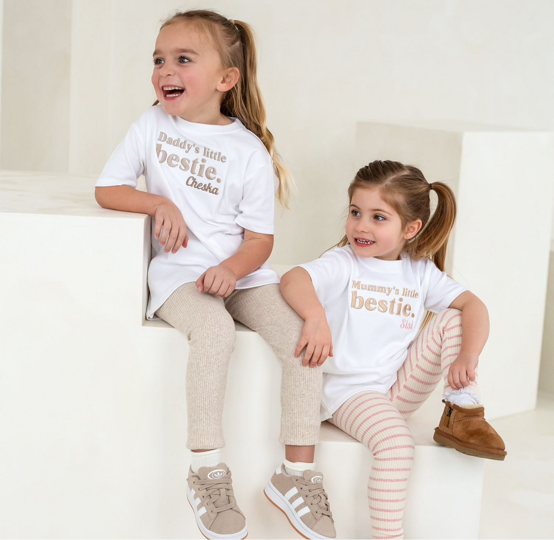 Bestie Personalised classic Tshirt - Embroidered